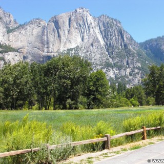 Yosemite National Park. - Landschaft, Panorama, Yosemite Nationalpark, Aussichtspunkt, Yosemite Valley, Wasserfall, Yosemite Falls, Leidig Meadow - (Yosemite Village, Yosemite National Park, California, Vereinigte Staaten)