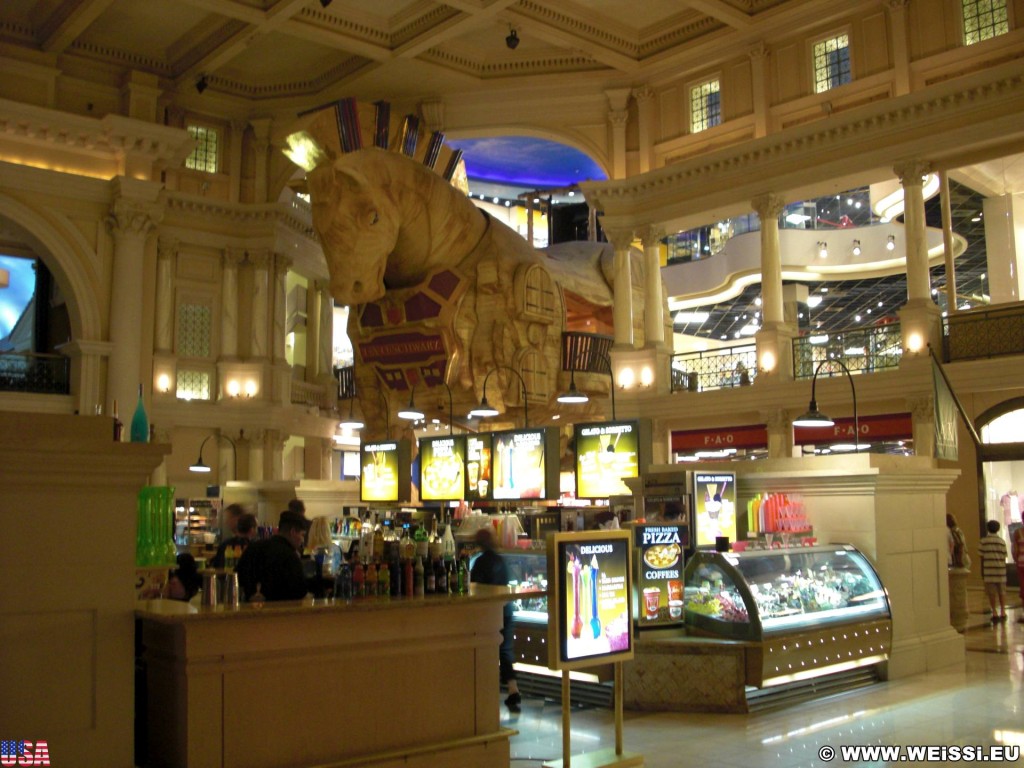 Las Vegas. - Hotel, Las Vegas, Forum Shops, Caesars Palace Hotel, FAO Schwarz, Trojanisches Pferd, Pferd - (Bracken, Las Vegas, Nevada, Vereinigte Staaten)