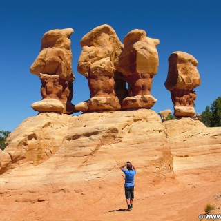 Devils Garden. - Felsen, Skulptur, Skulpturen, Figuren, Sandstein, Sandsteinformationen, Grand Staircase Escalante National Monument, Hoodoos, Hole-in-the-Rock Road, Devils Garden - (Escalante, Utah, Vereinigte Staaten)