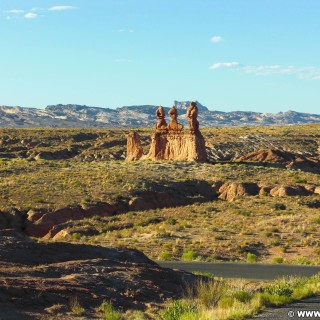 Goblin Valley State Park. - Landschaft, Skulpturen, Figuren, Sandstein, Sandsteinformationen, State Park, Goblin Valley, Mushroom Valley, Pilze, Kobolde - (Hanksville, Green River, Utah, Vereinigte Staaten)