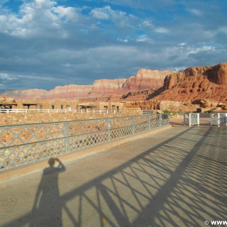 Marble Canyon. - Brücke, Landschaft, Felsen, Sandstein, Canyon, Marble Canyon, Navajo Bridge - (Marble Canyon, Arizona, Vereinigte Staaten)