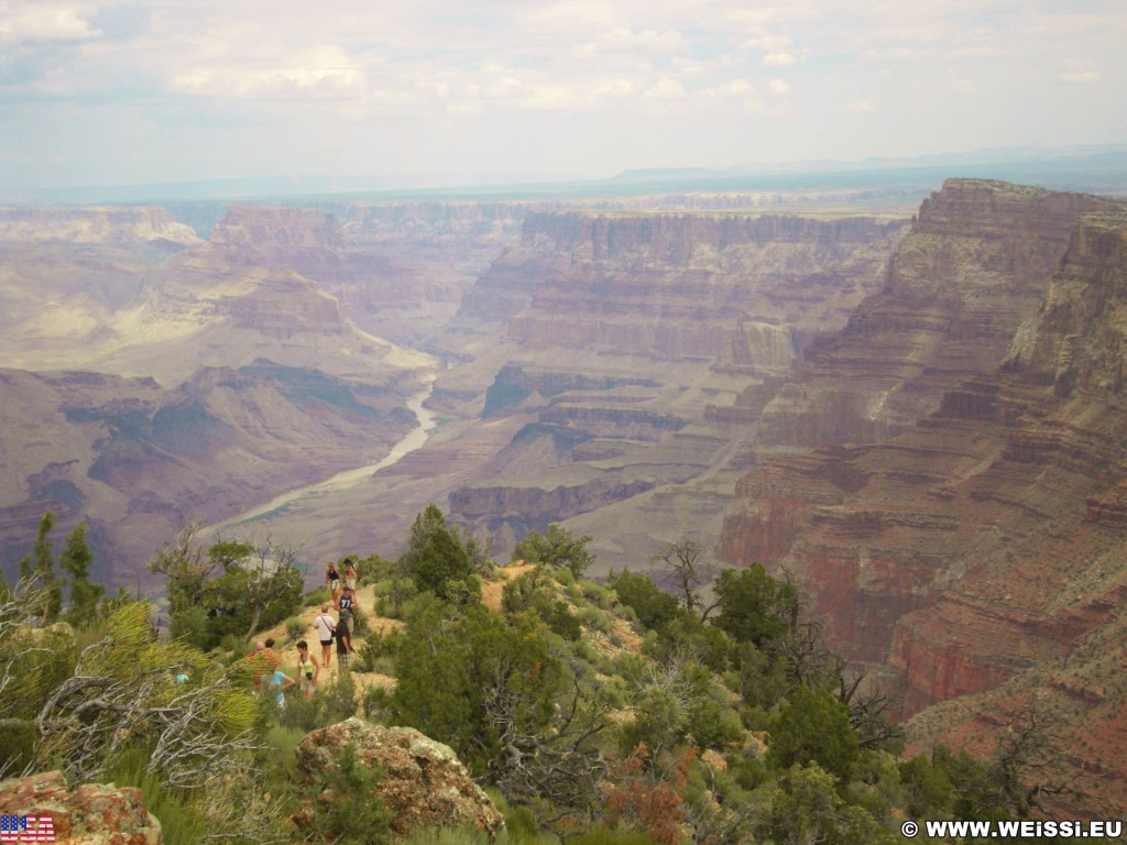 Grand Canyon National Park. Desert View - Grand Canyon National Park. - Aussichtspunkt, East Rim, Grand Canyon, National Park, East Rim Drive, Desert View - (Vista Encantada, Grand Canyon, Arizona, Vereinigte Staaten)