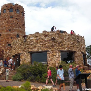 Grand Canyon National Park. Desert View - Grand Canyon National Park. - Gebäude, Aussichtspunkt, East Rim, Grand Canyon, National Park, East Rim Drive, Desert View, Watchtower - (Vista Encantada, Grand Canyon, Arizona, Vereinigte Staaten)