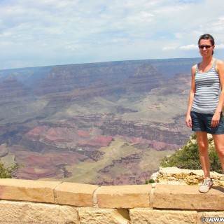 Grand Canyon National Park. Moran Point - Grand Canyon National Park. - Aussichtspunkt, Personen, East Rim, Grand Canyon, National Park, East Rim Drive, Moran Point - LUTZER Sandra - (Tusayan, Grand Canyon, Arizona, Vereinigte Staaten)