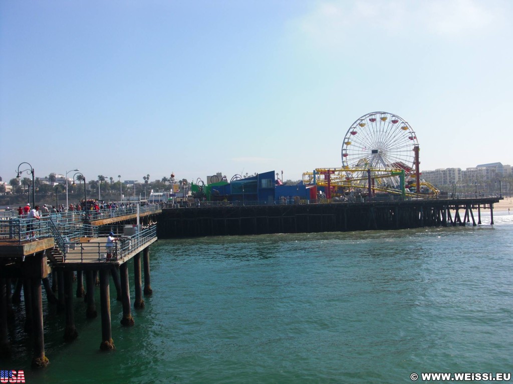 Santa Monica. Santa Monica Pier. - Santa Monica, Santa Monica Pier, Pier, Pacific Park - (Santa Monica, California, Vereinigte Staaten)