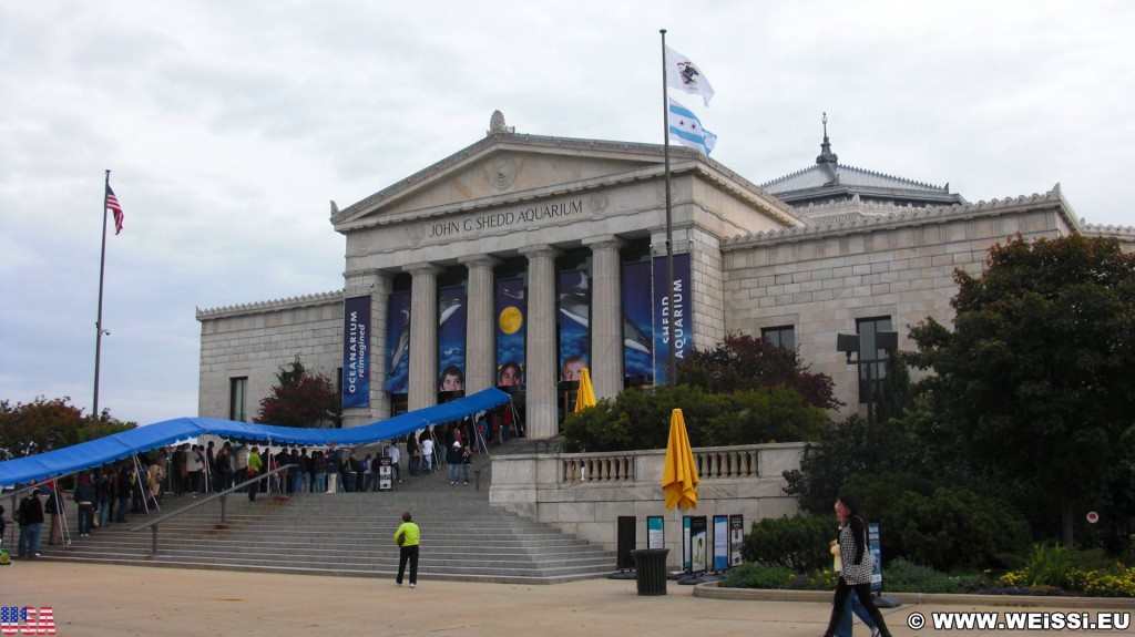 Shedd Aquarium. - Gebäude, Park Row, Shedd Aquarium - (Park Row, Chicago, Illinois, Vereinigte Staaten)