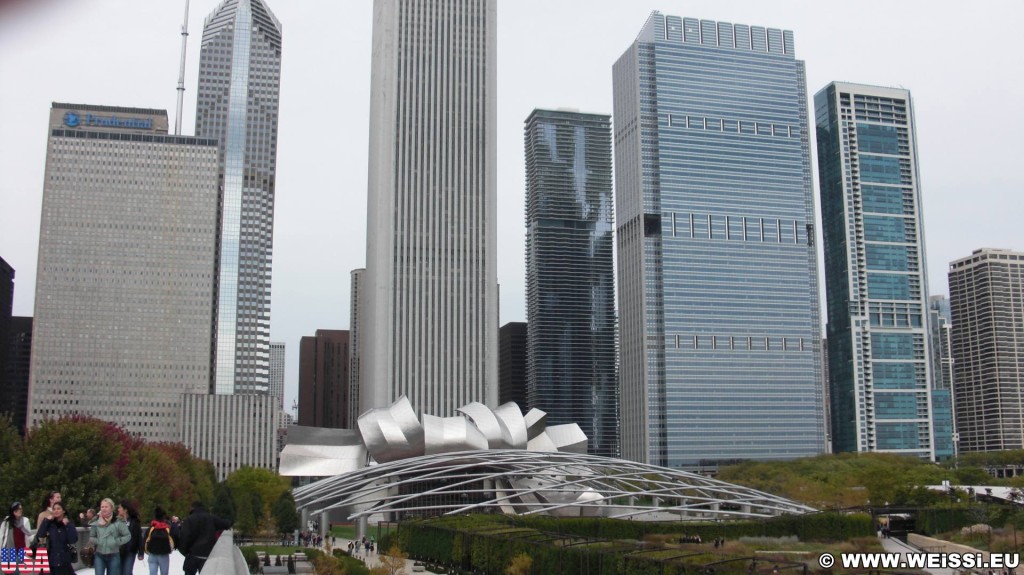 Jay Pritzker Pavilion. - Gebäude, Skyline, Fort Dearborn Addition - (Fort Dearborn Addition, Chicago, Illinois, Vereinigte Staaten)