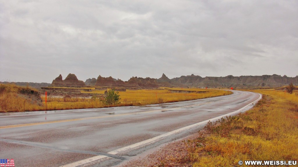 Badlands-Nationalpark. - National Park, Badlands-Nationalpark, Badlands Loop Road, Cedar Pass - (Interior, Philip, South Dakota, Vereinigte Staaten)