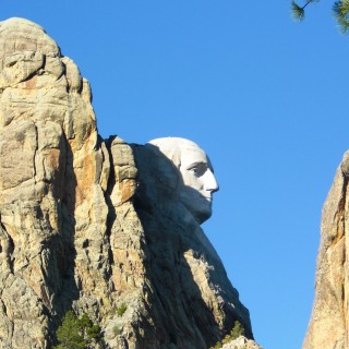 Mount Rushmore National Memorial. - Felsen, Berg, Mount Rushmore National Memorial, Abraham Lincoln, George Washington, Theodore Roosevelt, Thomas Jefferson, Denkmal, Black Hills, Mount Rushmore, National Memorial, Bergkette - (Keystone, South Dakota, Vereinigte Staaten)