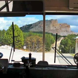 Crazy Horse Memorial. - Skulptur, Gesicht, Black Hills, Granit, Berne, Crazy Horse Memorial, Custer, Crazy Horse, Thunderhead Mountain, Korczak Ziolkowski - (Berne, Custer, South Dakota, Vereinigte Staaten)