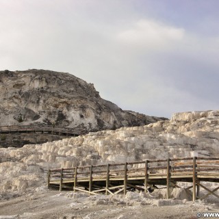 Yellowstone-Nationalpark. Minerva Terrace, Mammoth Hot Springs - Yellowstone-Nationalpark. - Lower Terraces, Mammoth Hot Springs, Minerva Terrace, Sinter-Terrassen - (Mammoth, Yellowstone National Park, Wyoming, Vereinigte Staaten)