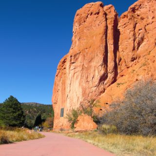 Garden of the Gods - Central Garden Trail. Am Central Garden Trail finden sich viele schöne Motive.. - Sehenswürdigkeit, Sandstein, Sandsteinformationen, Park, Ausflugsziel, Garten der Götter, Naturpark, sehenswert, Central Garden Trail - (Glen Eyrie, Colorado Springs, Colorado, Vereinigte Staaten)