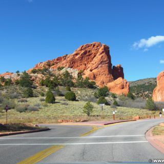 Garden of the Gods. - Sehenswürdigkeit, Sandstein, Sandsteinformationen, Park, Ausflugsziel, Garten der Götter, Naturpark, sehenswert - (Glen Eyrie, Colorado Springs, Colorado, Vereinigte Staaten)