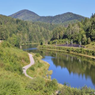 Ötschergräben - Stausee Wienerbruck. Entlang des Stausee Wienerbruck führt der Weg zum Eingang in die Lassingschlucht.. - Stausee, Ötschergräben, Wienerbruck, Lassingschlucht - (Wienerbruck, Lassingrotte, Niederösterreich, Österreich)