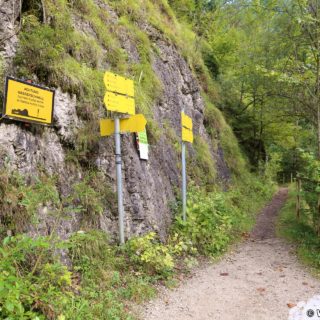 Ötschergräben - Der Grand Canyon Niederösterreichs. Beschilderung am Eingang in die Vorderen Ötschergräben.. - Schild, Tafel, Beschilderung, Ötschergräben, Vordere Ötschergräben - (Wienerbruck, Josefsrotte, Niederösterreich, Österreich)