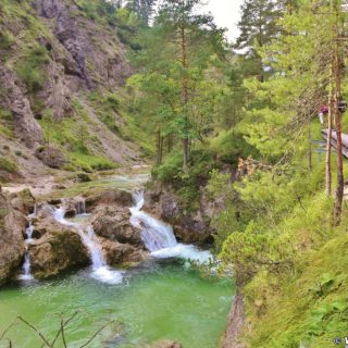 Ötschergräben - Der Grand Canyon Niederösterreichs. Bergauf der zauberhaften Landschaft und dem Ötscherbach folgend, vorbei an zahlreichen Kaskaden und Felsgebilden, erreicht man nach ca. 1,5 Stunden (4,8km) die Jausenstation Ötscherhias.. - Wasser, Bach, Ötschergräben, Vordere Ötschergräben, Ötscherbach - (Hagen, Mitterbach-Seerotte, Niederösterreich, Österreich)